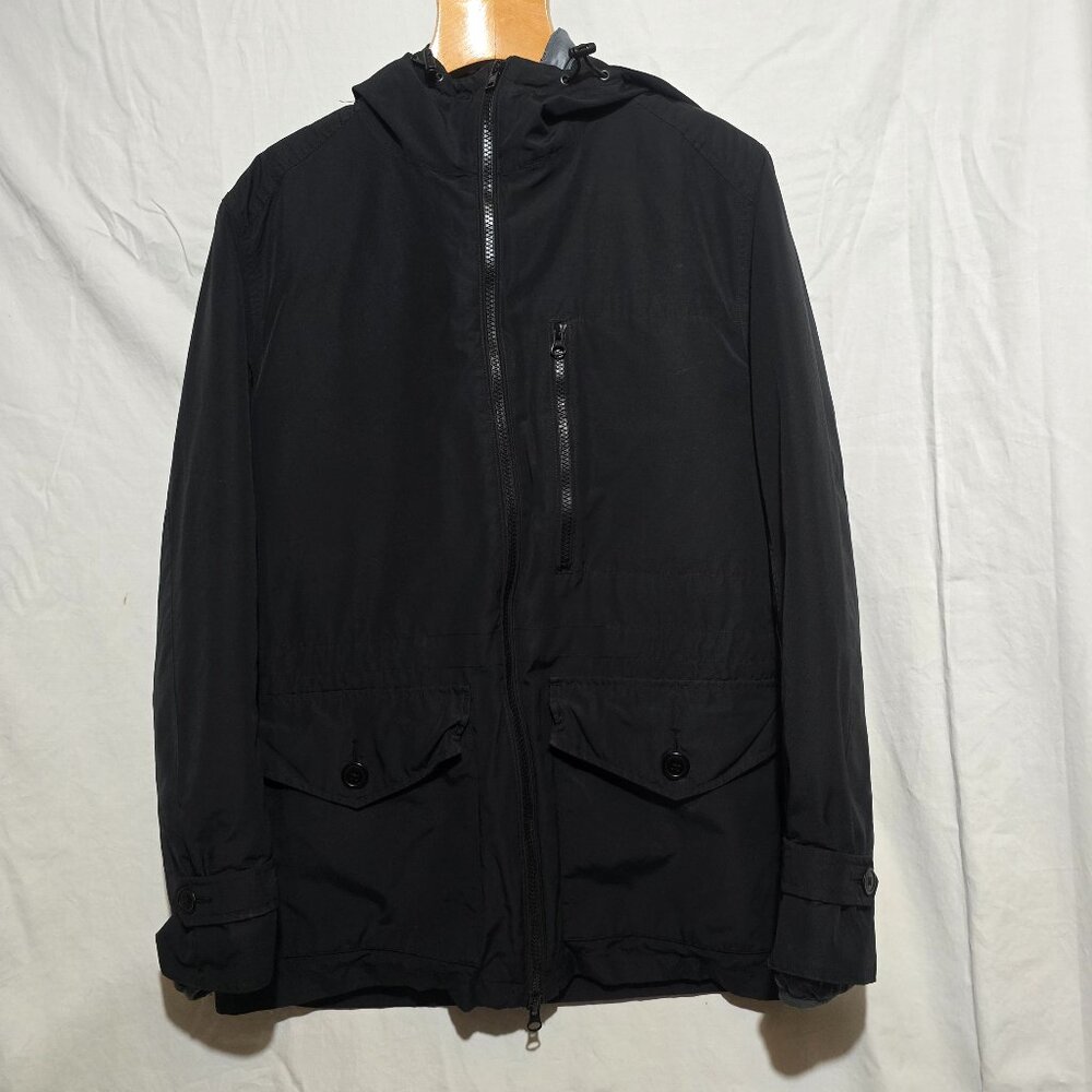 J.Crew 3 in 1 Men's Coat - Black Outer / Gray Inner Vest - Sz S* COMPLETE SYSTEM